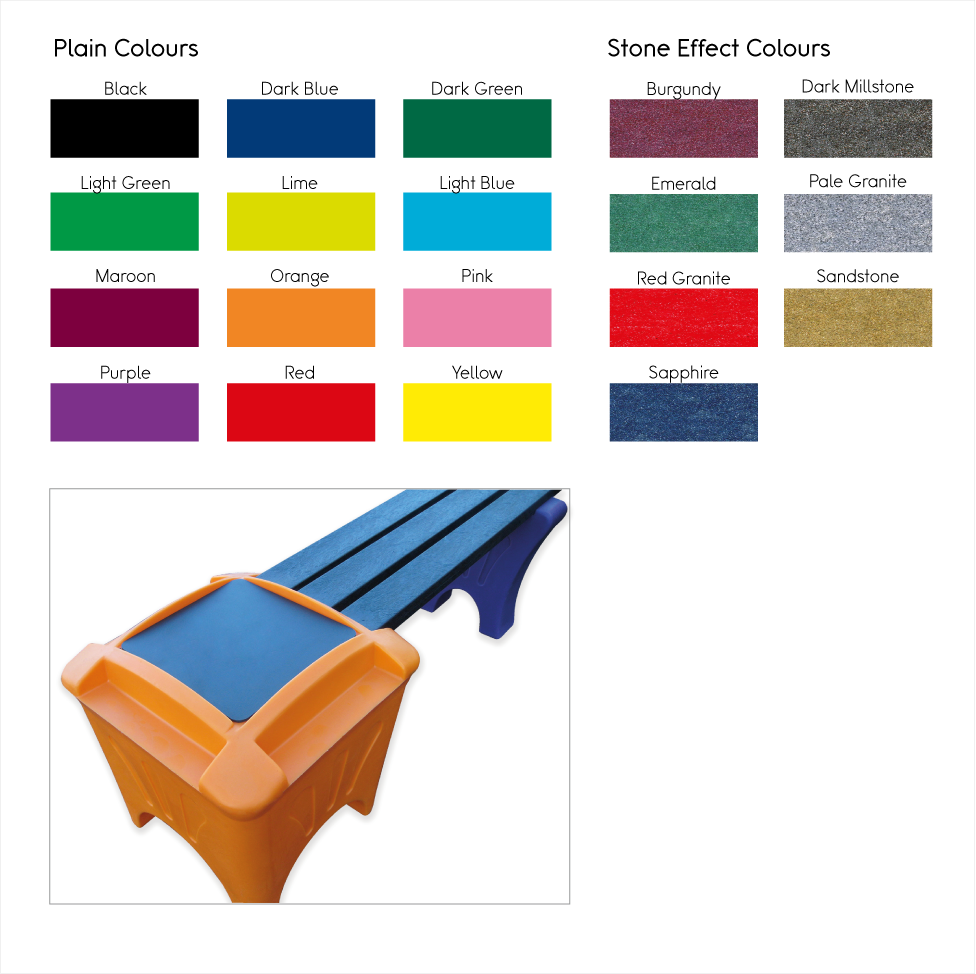 Modular Seating - E Shaped Bench