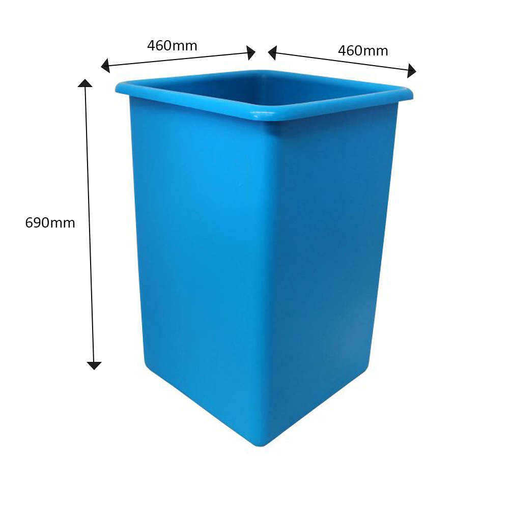 100 Litre Food Grade Catering Bin with Dimensions
