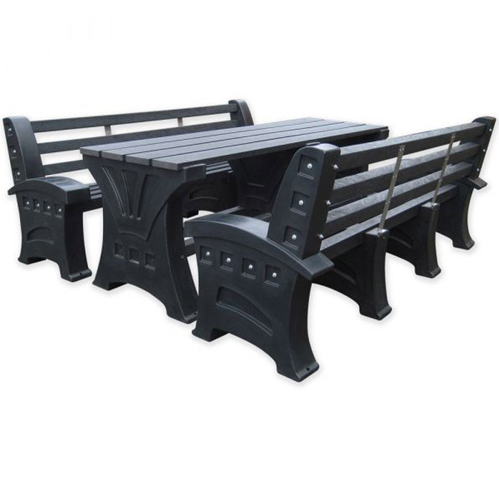 100% Recycled Plastic Premier Table & Seat Set