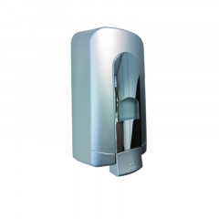 Wall Mounted Silver Soap Dispenser - 1.1 Litre Capacity