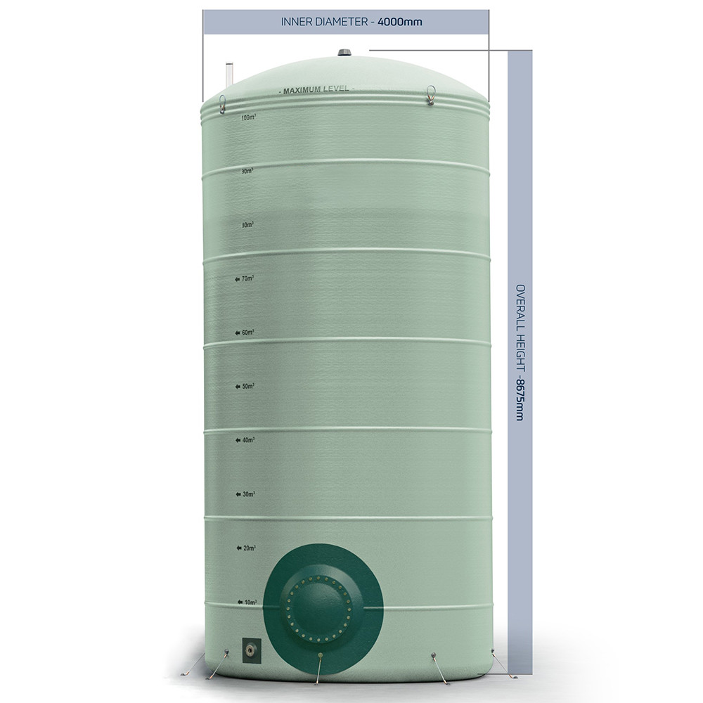 100,000 Litre Vertical GRP Water Tank