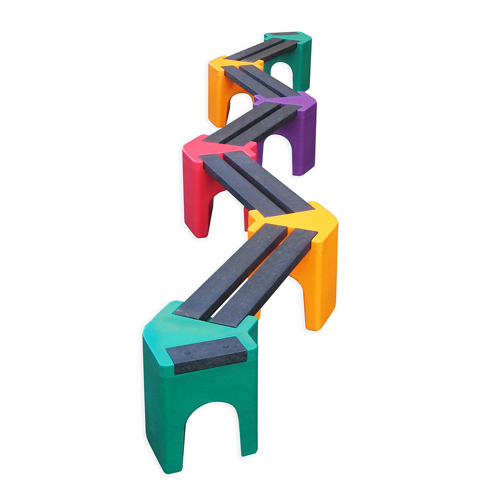 Zig Zag Learning Bench - 10 seater