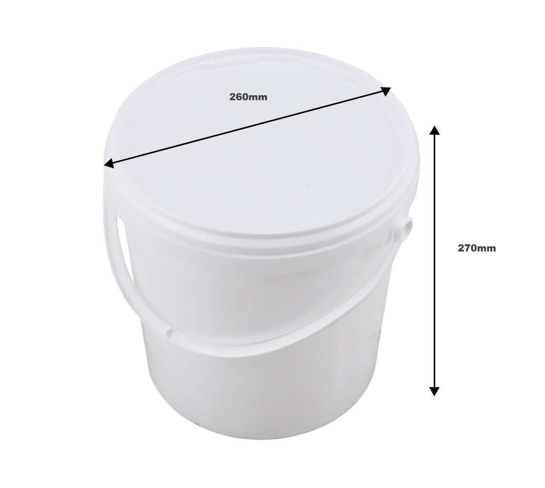 10 Litre Plastic Bucket with Tamper Evident Lid