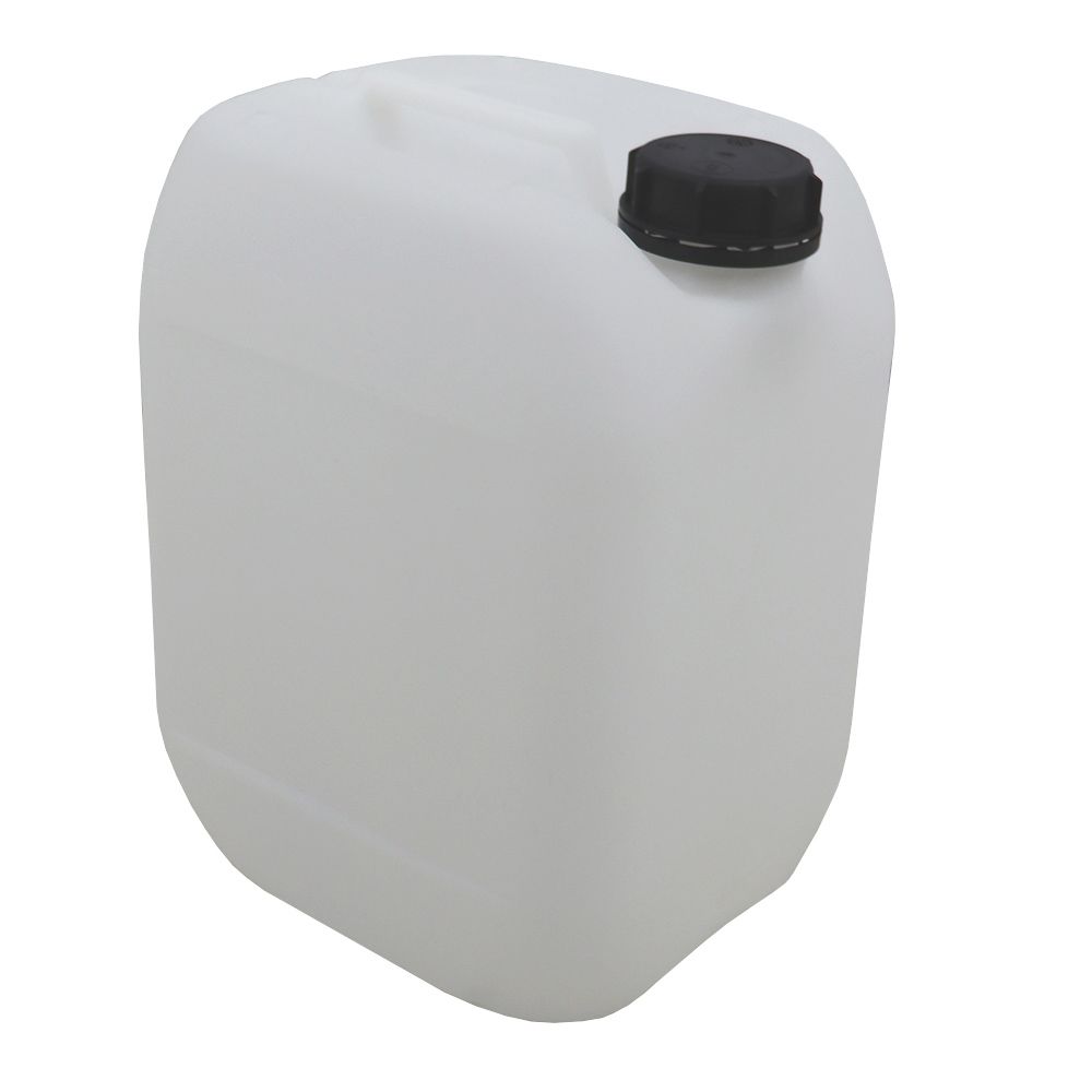 10 Litre Stackable Plastic Jerry Can - Natural, White, Black, Blue