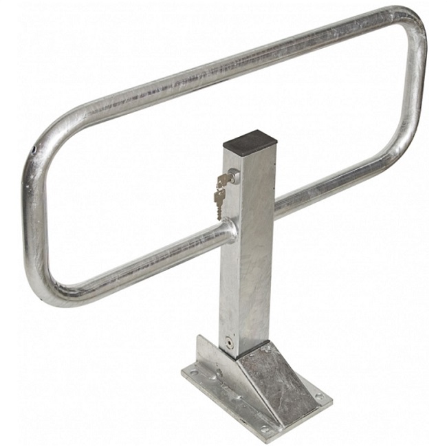 Commander Drop Down Frame Parking Post - Galvanised Finish