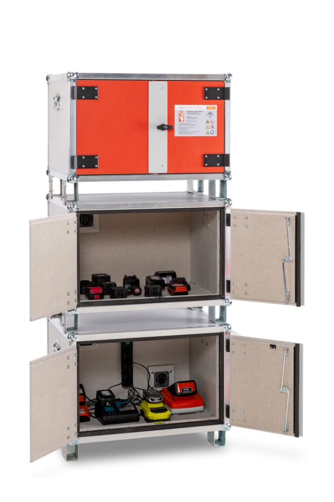 Lithium Battery Storage Cabinet With Stacking Feet 660 X 620 X 800mm lithium-battery-storage-cabinet-with-stacking-feet-660-x-620-x-800mm