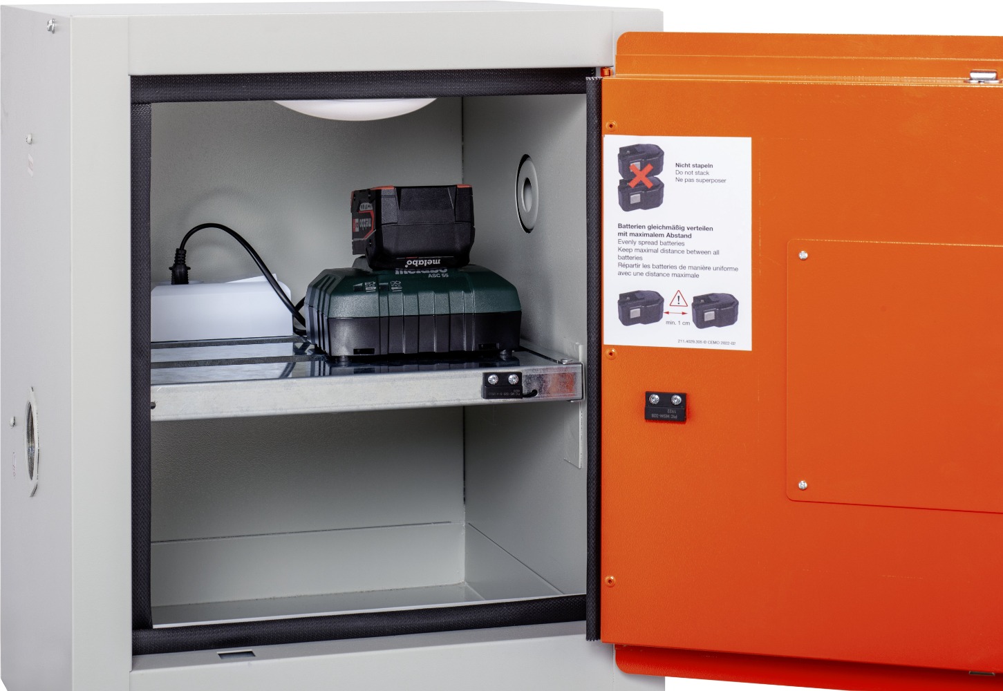 Lithium Battery Charging Cabinet - 350 x 350 x 460mm