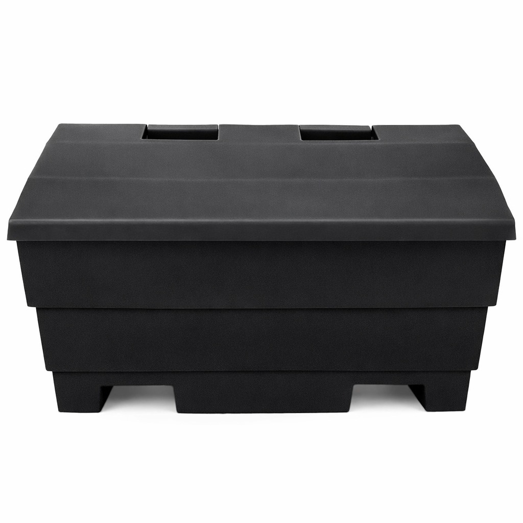 12 Cu Ft Grit Bin - 350 Litre / 350 kg Capacity - Recycled Black
