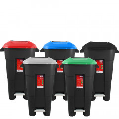 Separate Waste Collection Station - Pedal Operated Bins
