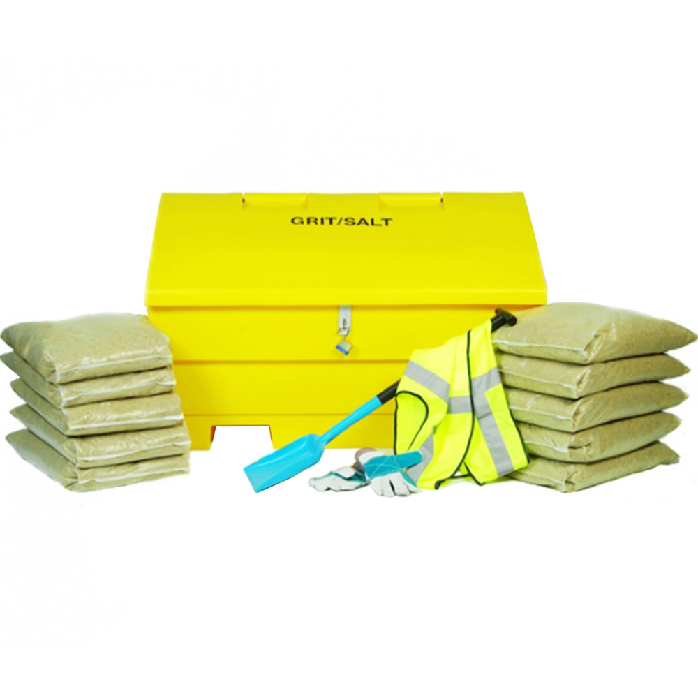 12 Cu Ft Lockable Grit Bin Winter Pack