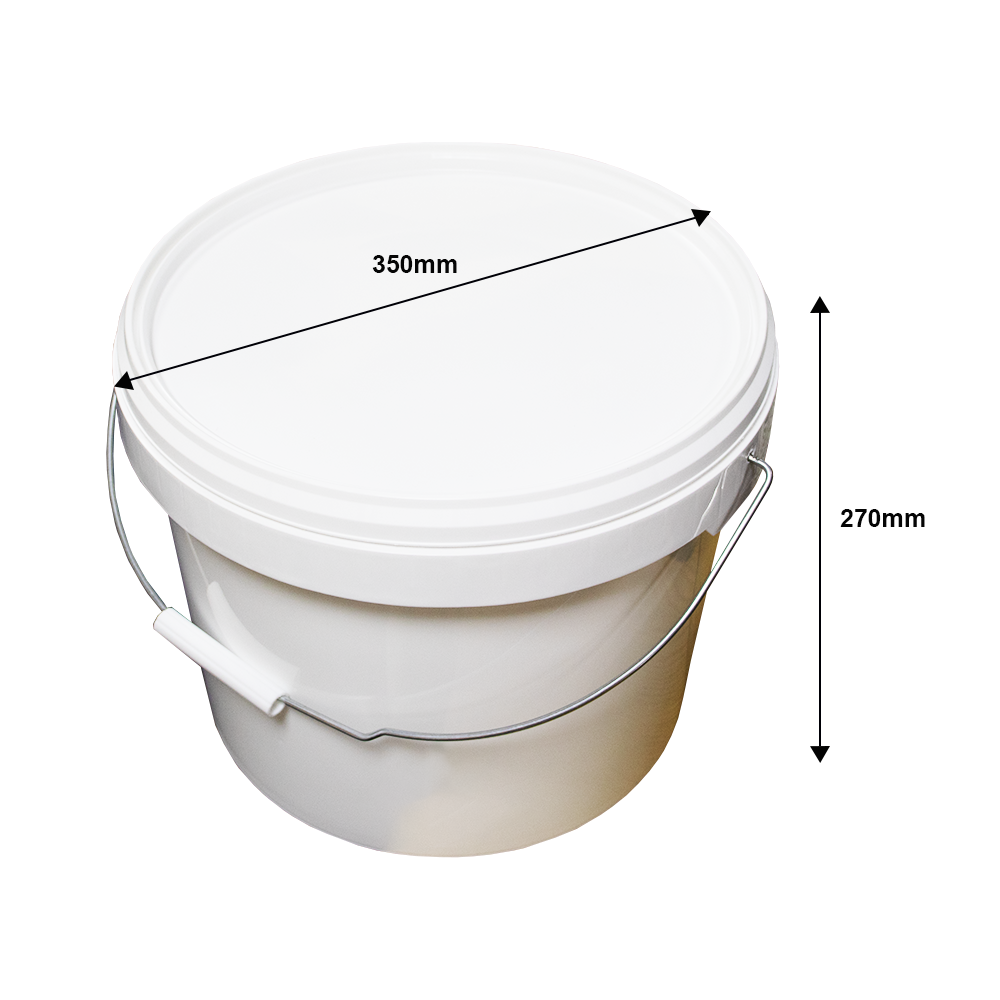 15 Litre Plastic Bucket with Tamper Evident Lid