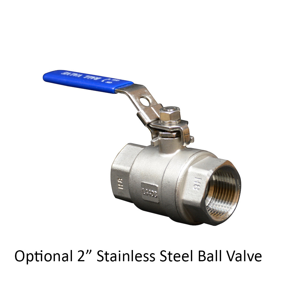 2700 Litre Fish Holding Tank - 1" Stainless Steel Outlet - Natural Translucent
