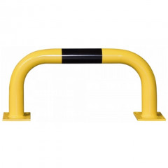 Black Bull Steel Collision Protection Guard - 350 x 750mm - Yellow and Black