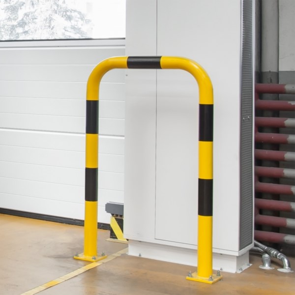 Black Bull Steel Collision Protection Guard - 1200 x 750mm - Yellow and Black