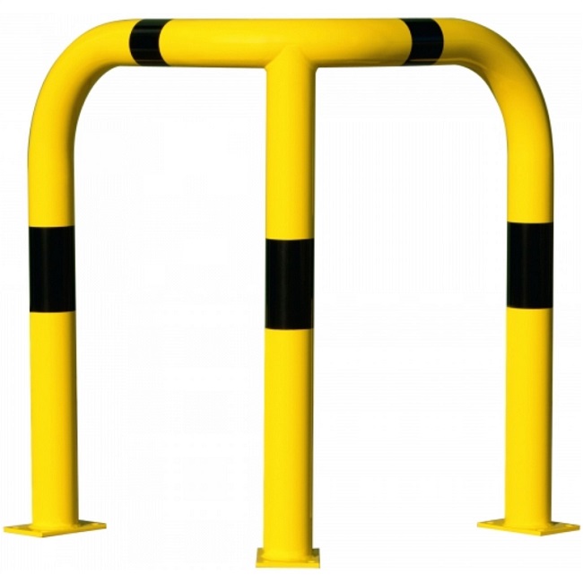 Black Bull Steel XL Corner Collision Protection Guard - 1200 x 900 x 900mm - Yellow and Black