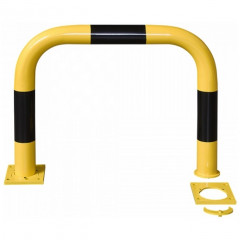 Black Bull Removable Steel Collision Protection Guard - 600 x 750mm - Yellow and Black