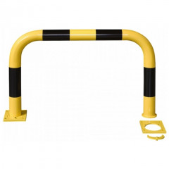 Black Bull Removable Steel Collision Protection Guard - 600 x 1000mm - Yellow and Black