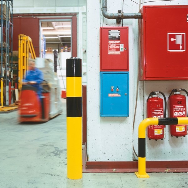 Black Bull Type XXL Heavy Duty Bollard - 273 x 1200mm - Yellow and Black