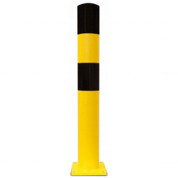 Black Bull Type S Heavy Duty Bollard - 90 x 1200mm - Yellow and Black
