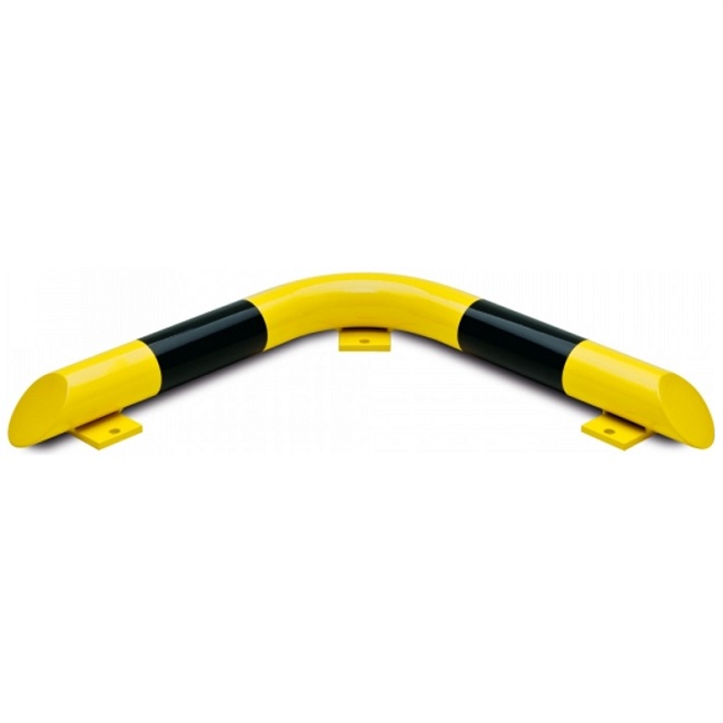 Black Bull Corner Collision Protection Bars - 86 x 638 x 638mm - Yellow and Black