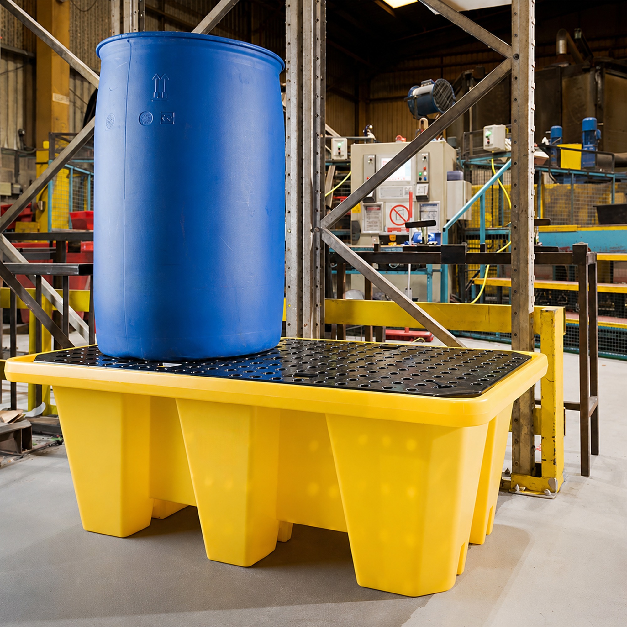 ProSpill 2 Drum Nestable Spill Pallet – 250L Sump