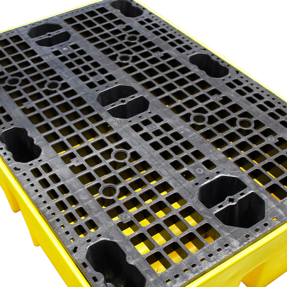 2 Drum Spill Pallet With Removable Grid - 240 Litre