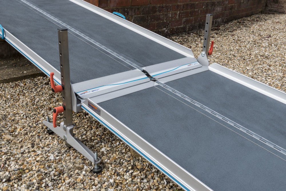 Aluminium Portable High-Rise Access Ramp – 3000mm – 4800mm - Kingfisher ...