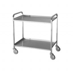 Heavy Duty Wheeled Trolley - Stainless Steel