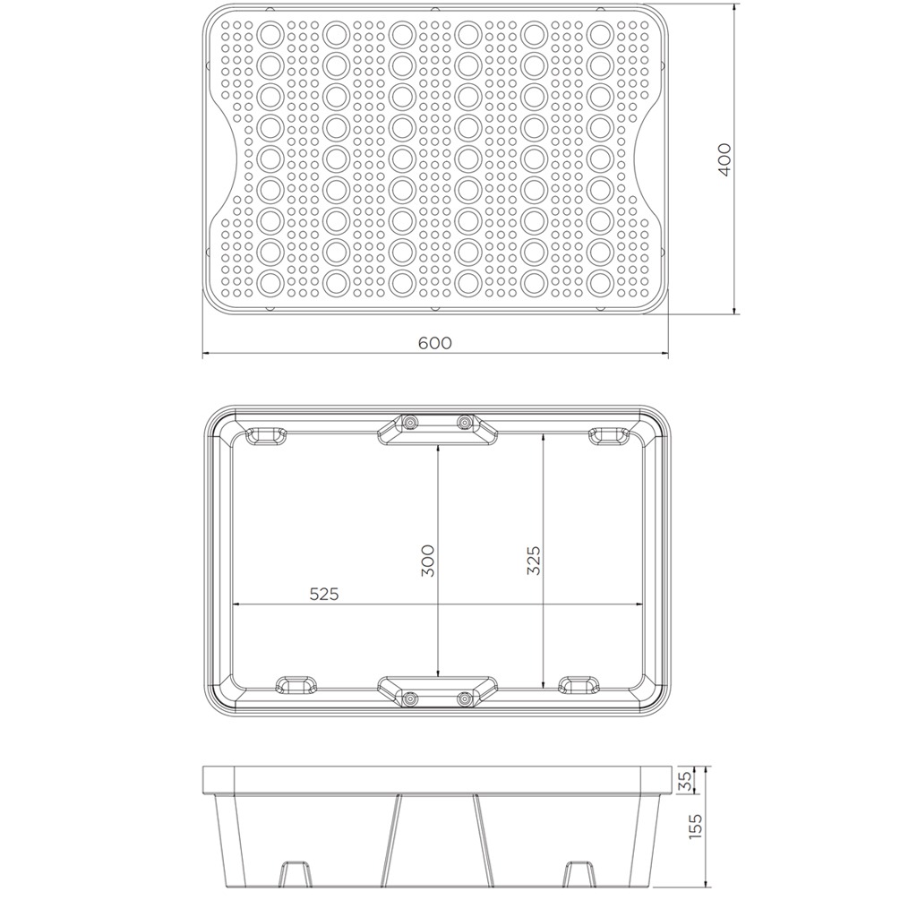 20 Litre Spill Tray With Grate