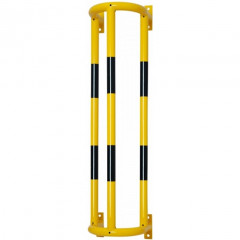 Wall Mounted External Pipe Protector - 1500 x 350 x 300mm - Yellow and Black