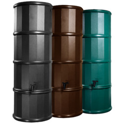 200 Litre Woodgrain Effect Water Butt Kit