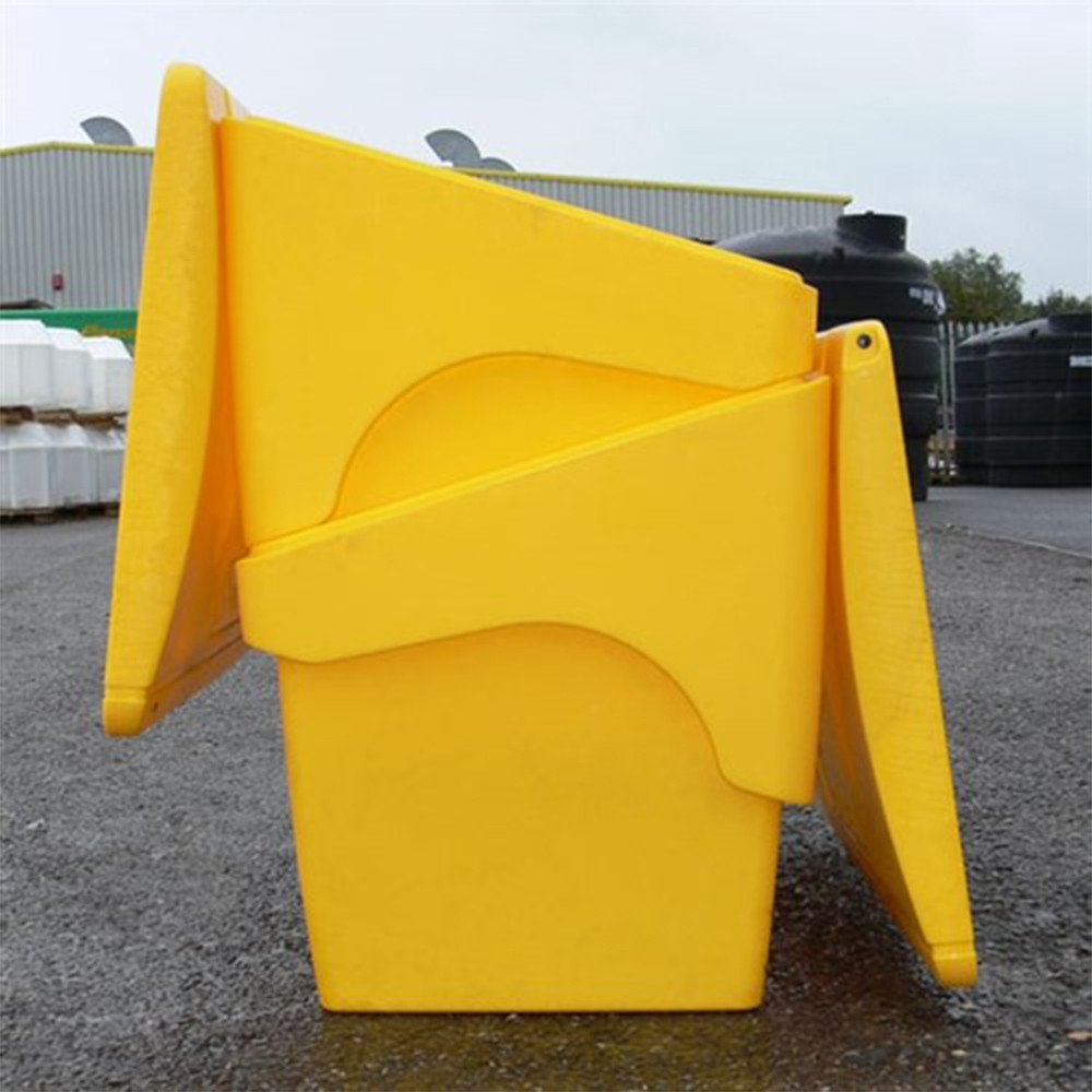 Large Premium Grit Salt Bin - Yellow -  400 Litre