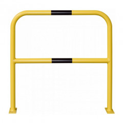 Floor Mounting Steel Hoop Guard - 1000 x 1000mm - Yellow and Black
