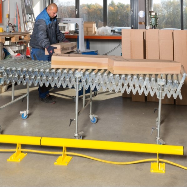 Black Bull Raised Collision Protection Bars - 200 x 1500mm - Yellow