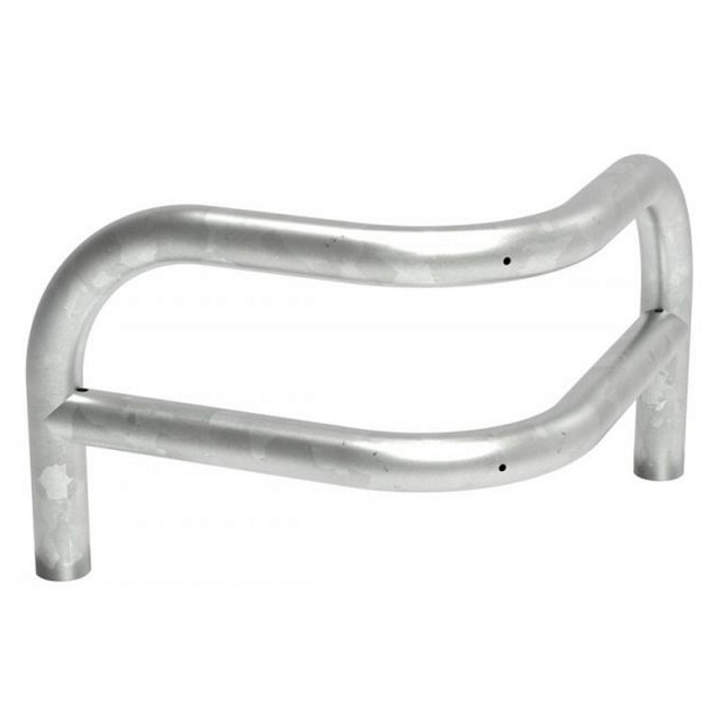 Galvanised Angled Corner Safety Barrier - L 580 x W 580 x H 430mm