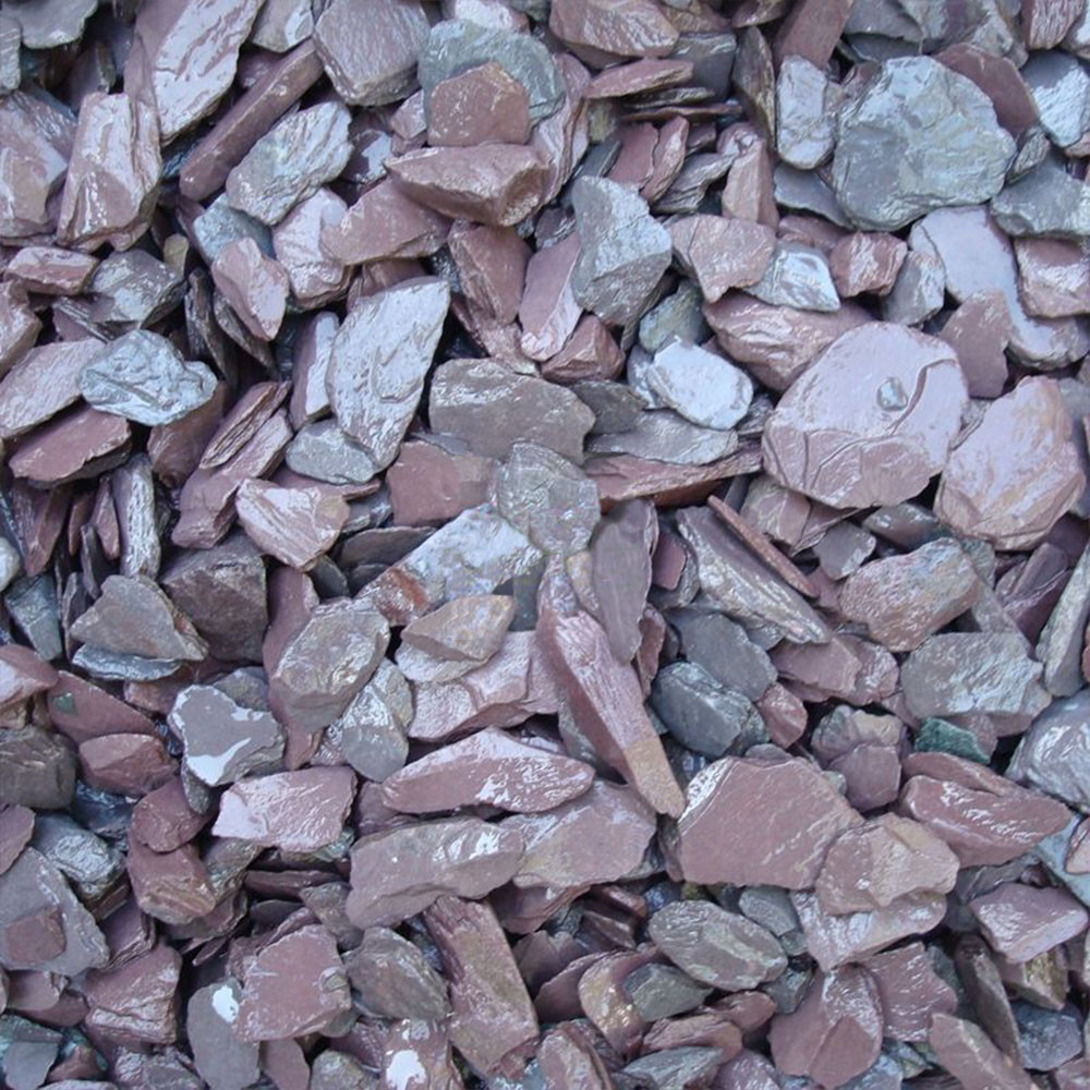 20mm Plum Slate Chippings - 850kg Bulk Bag