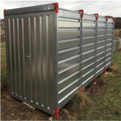 5m Flat Pack Storage Container with Double Wing Doors
