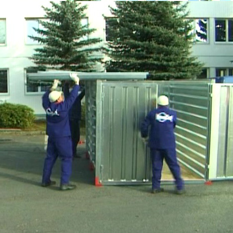 6m Flat Pack Storage Container with Double Wing Doors