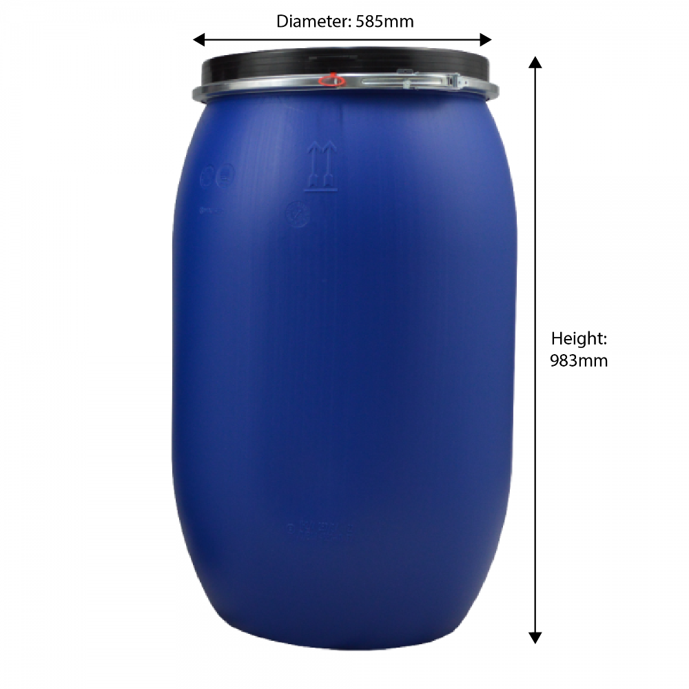 Food Certified Plastic Open Head Drum 220 Litre