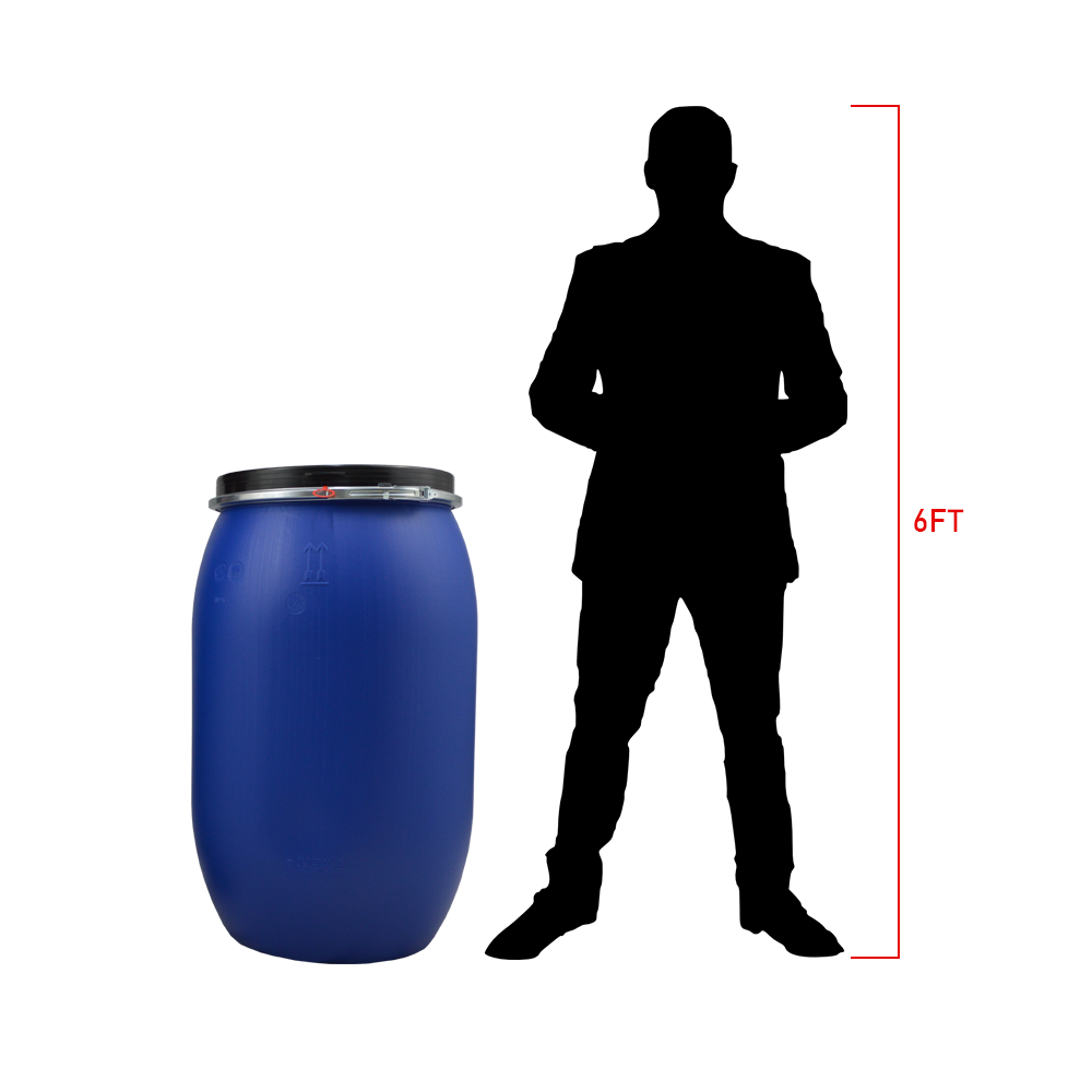 Food Certified Plastic Open Head Drum 220 Litre