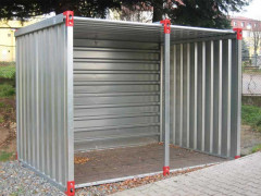 2.25m Flat Pack Multi-Purpose Metal Storage Container - Shed