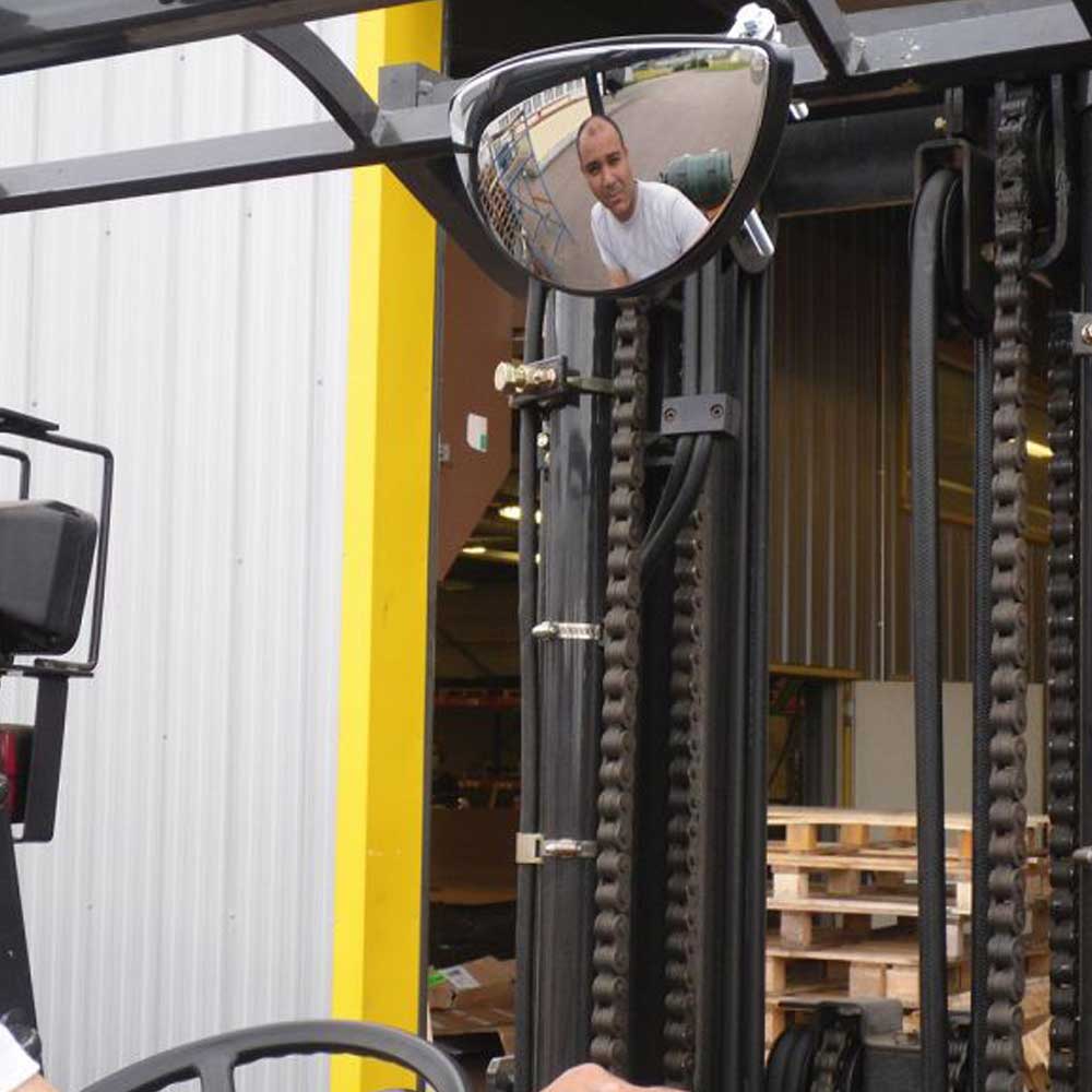 225 x 40 x 120mm P.A.S Forklift Truck Rear View Safety Mirror ...