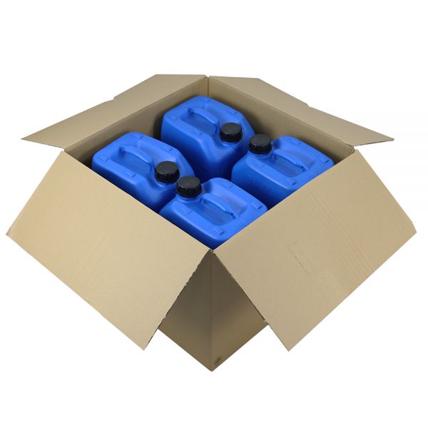 25 Litre Stackable Plastic Jerry Can - x4 Pack - Blue