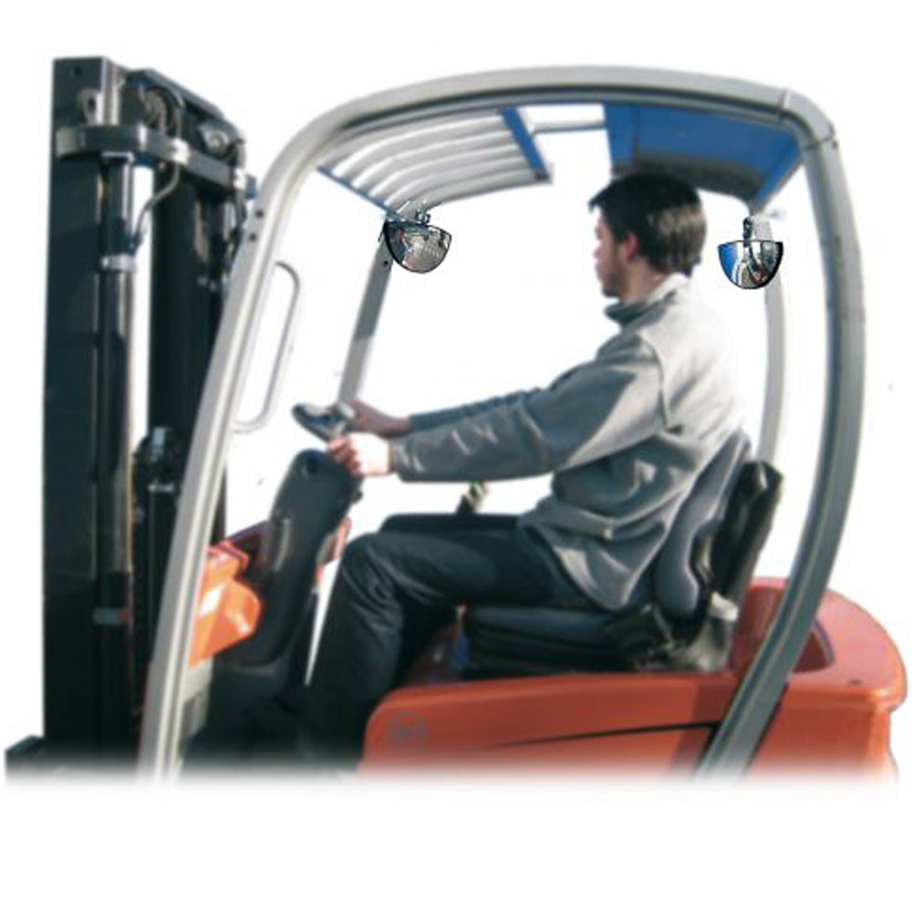 225 x 40 x 120mm P.A.S Forklift Truck Rear View Safety Mirror ...