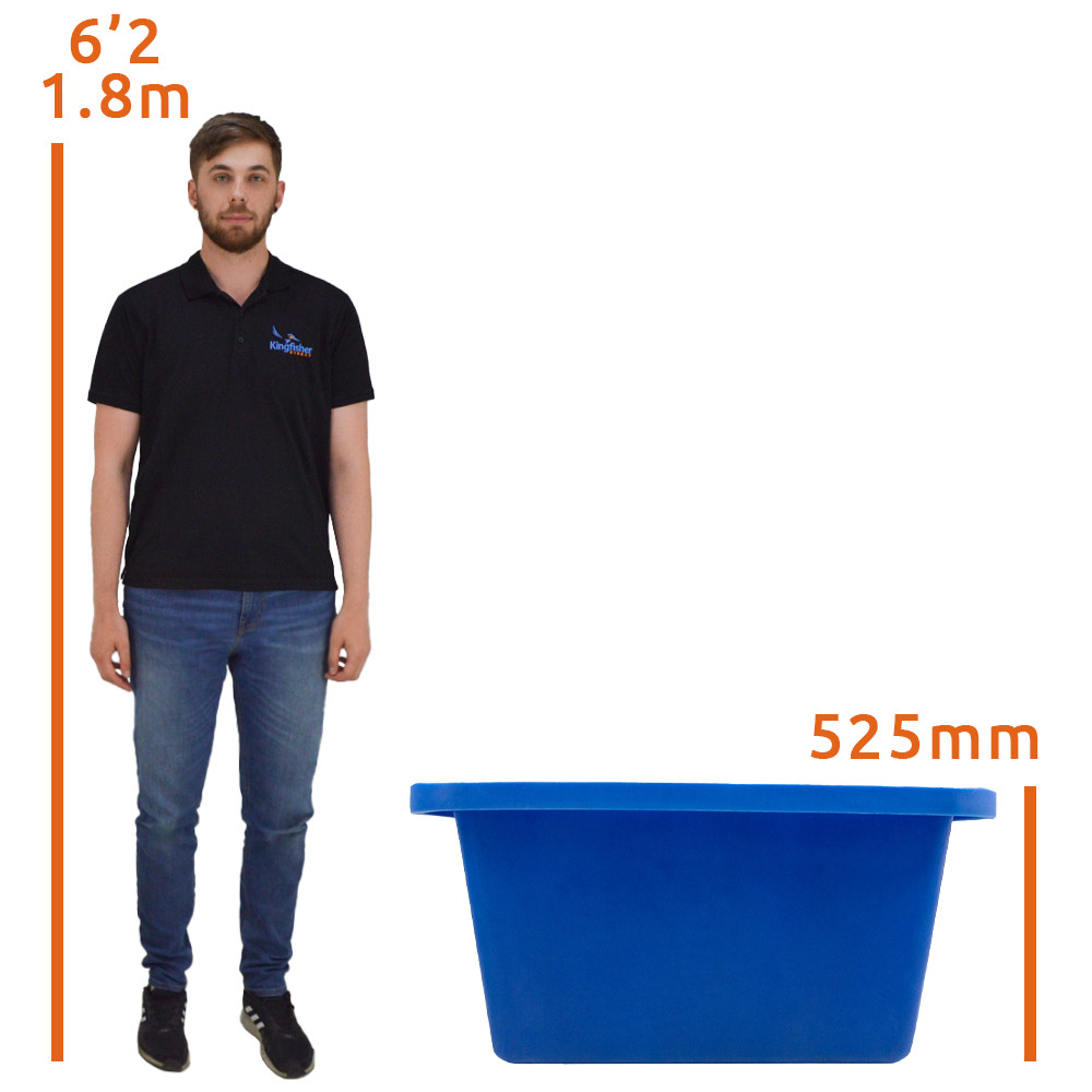 250 Litre TL Rim Lift And Pallet Lift Mortar Tub - Blue