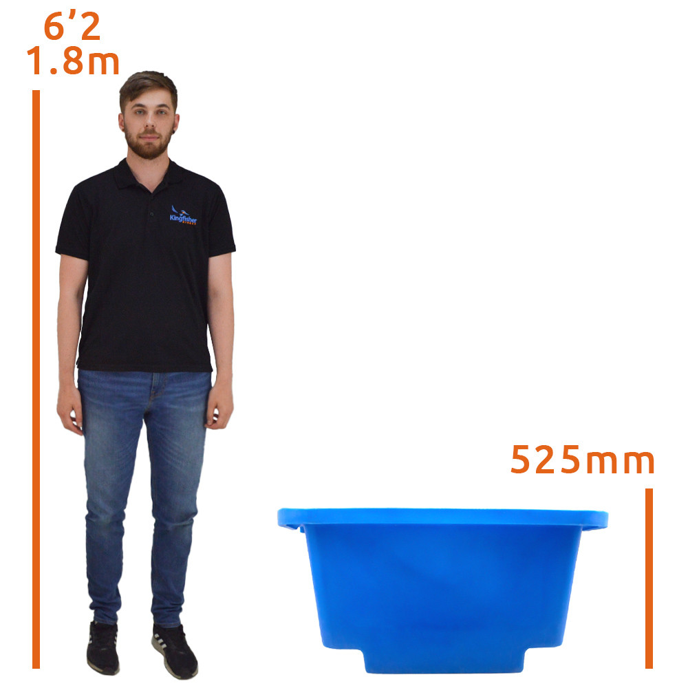 250 Litre UNI Fork Lift Mortar Tub - Blue