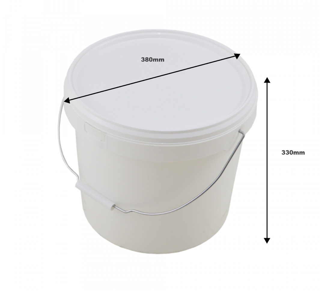 25 Litre Plastic Bucket with Tamper Evident Lid