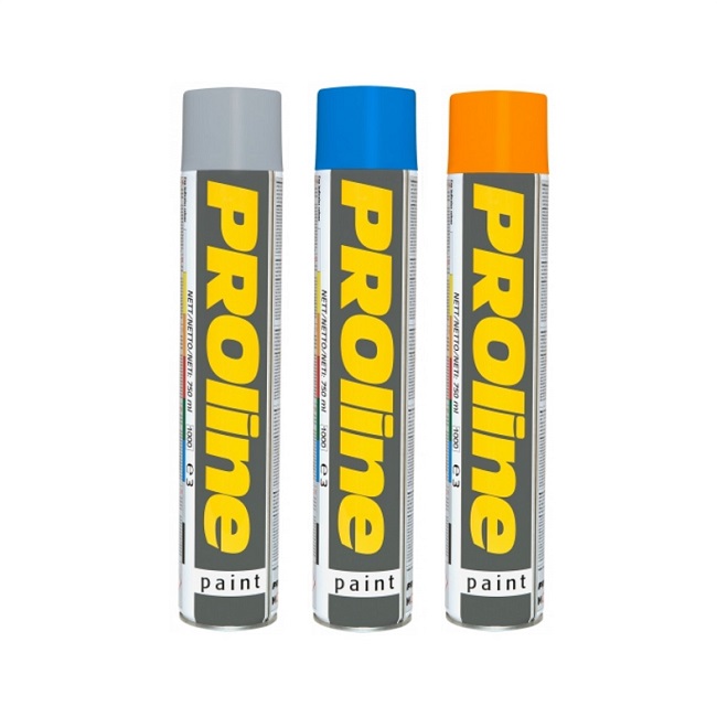 PROline Line Marking Paint - 750ml Aerosols - Choice of Colours