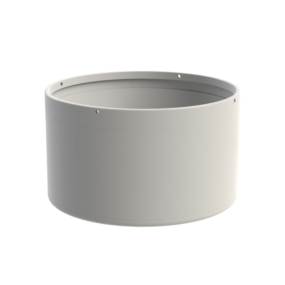 2700 Litre Fish Holding Tank - 1" Stainless Steel Outlet - Natural Translucent