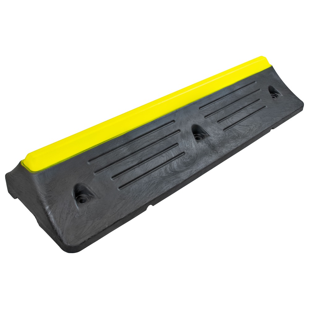 HGV Truck Wheel Stop - 100% Black Recycled PVC - 1000 x 300 x 150mm